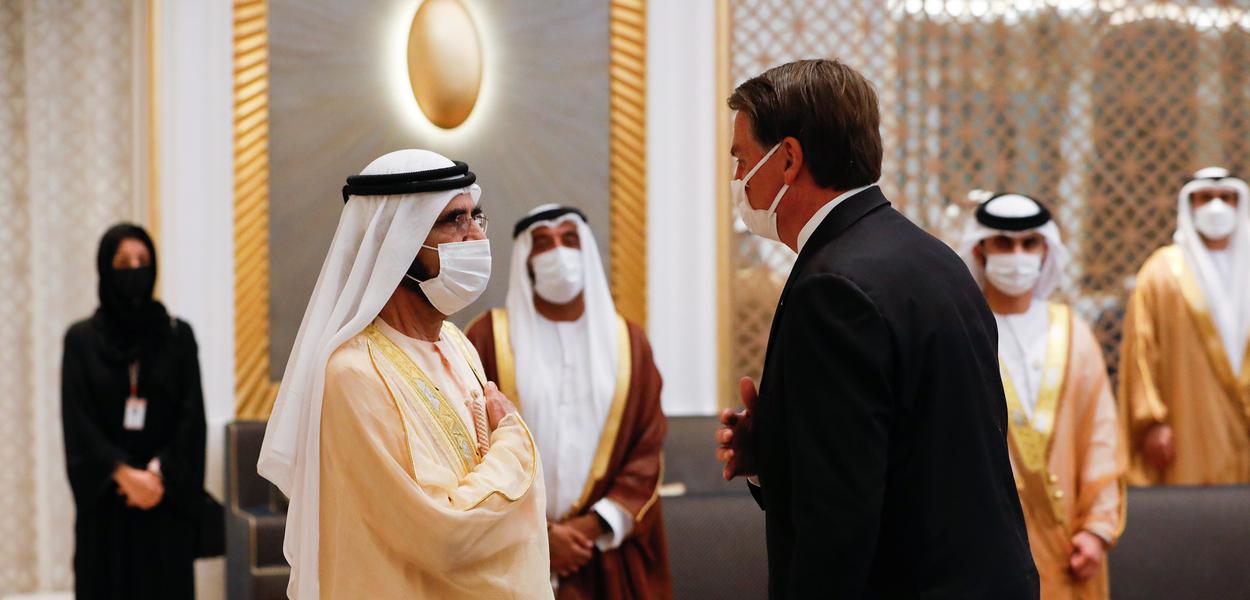 Bolsonaro se encontra com o Emir de Dubai