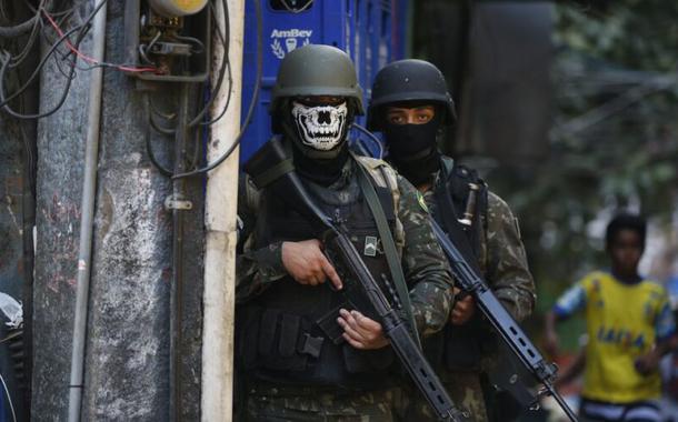 Operação “contra o tráfico de drogas” na favela da Rocinha, no Rio de Janeiro