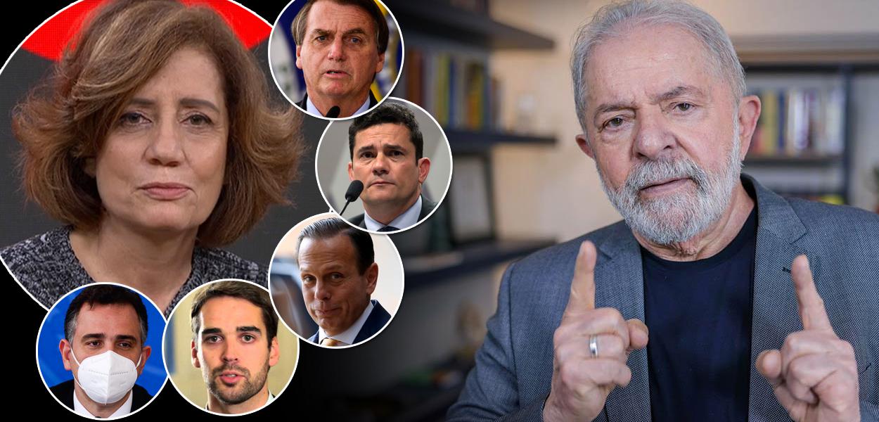 Miriam Leitão, Lula, Bolsonaro, Moro, Doria, Leite e Pacheco