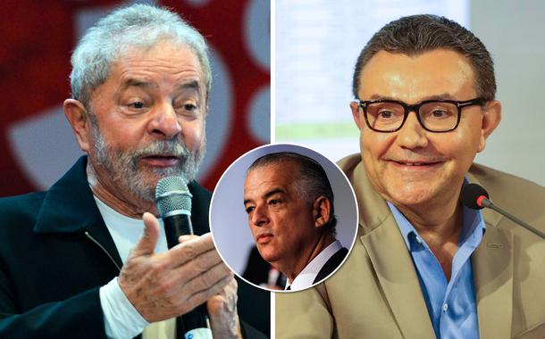 Ex-presidente Luiz Inácio Lula da Silva, Márcio França e o presidente nacional do PSB, Carlos Siqueira