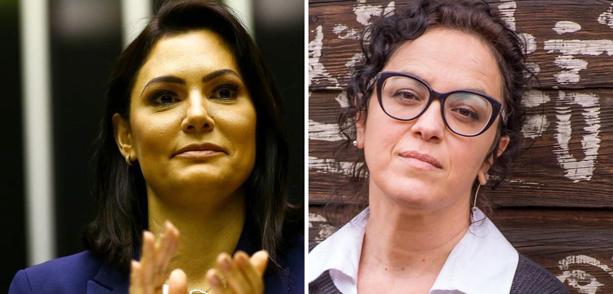 Michelle Bolsonaro e Márcia Tiburi