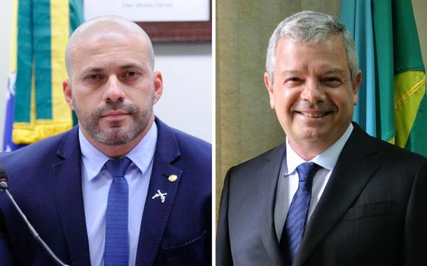 Daniel Silveira e o prefeito de Niterói, Axel Grael