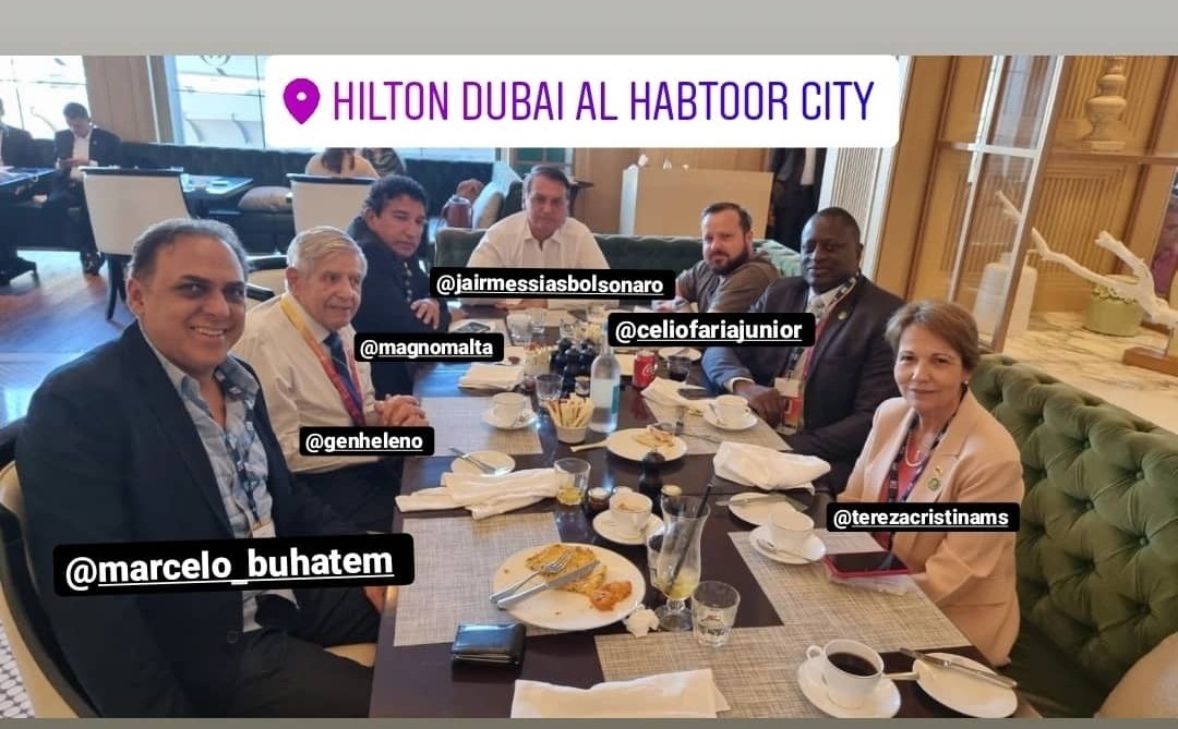 Desembargador do Rio é fotografado na comitiva de Bolsonaro em Dubai