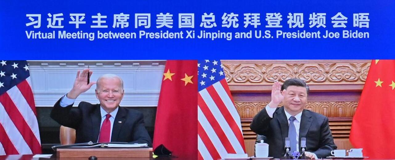 Presidentes Joe Biden e Xi Jinping