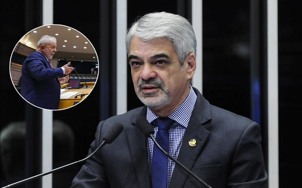 Ex-presidente Luiz Inácio Lula da Silva e o senador Humberto Costa
