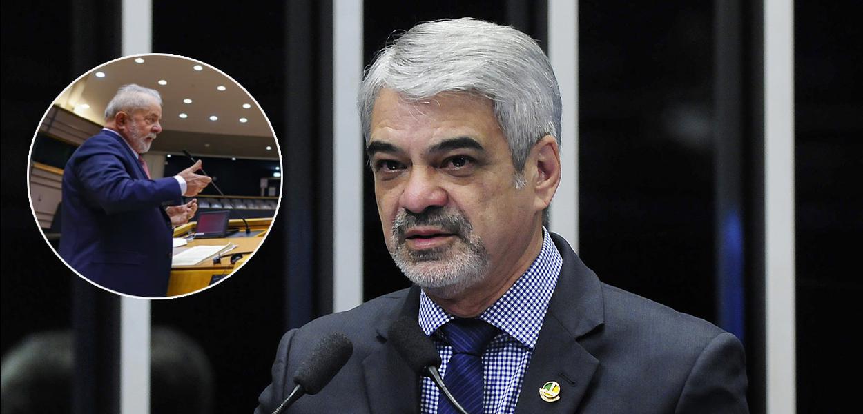 Ex-presidente Luiz Inácio Lula da Silva e o senador Humberto Costa