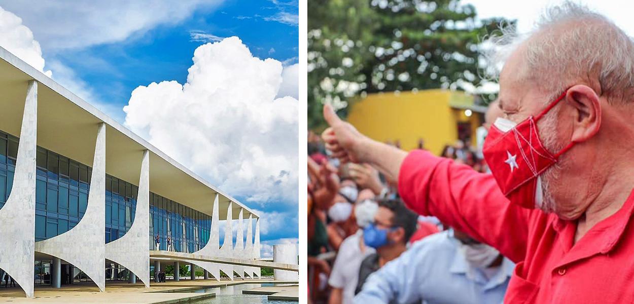 Palácio do Planalto e o ex-presidente Luiz Inácio Lula da Silva