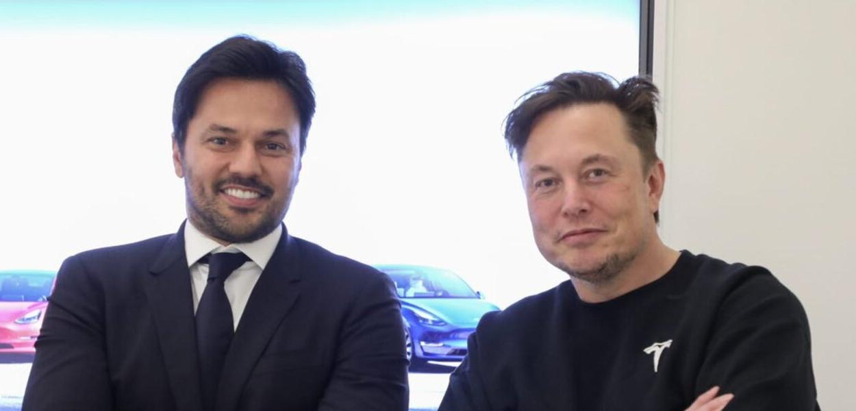 Fábio Faria e Elon Musk