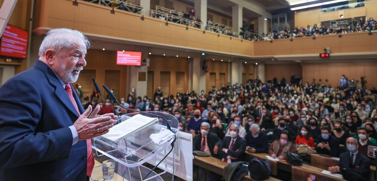 Lula na Scienses Po, em Paris