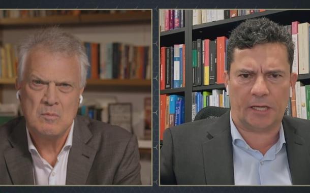 Pedro Bial e Sergio Moro