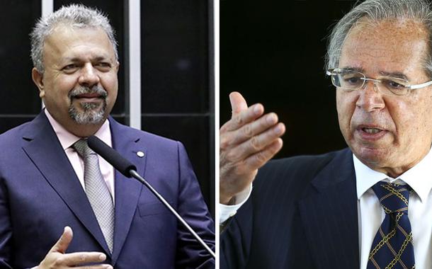 Deputado federal Elias Vaz e Paulo Guedes