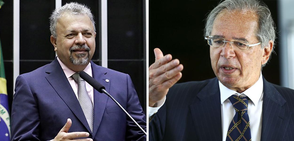 Deputado federal Elias Vaz e Paulo Guedes