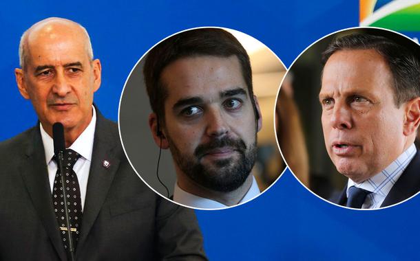 Luiz Eduardo Ramos, Eduardo Leite e João Doria