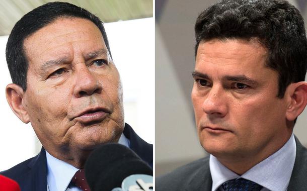 Hamilton Mourão e Sergio Moro