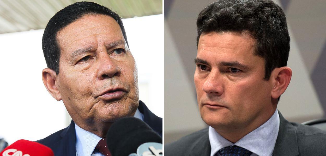 Hamilton Mourão e Sergio Moro