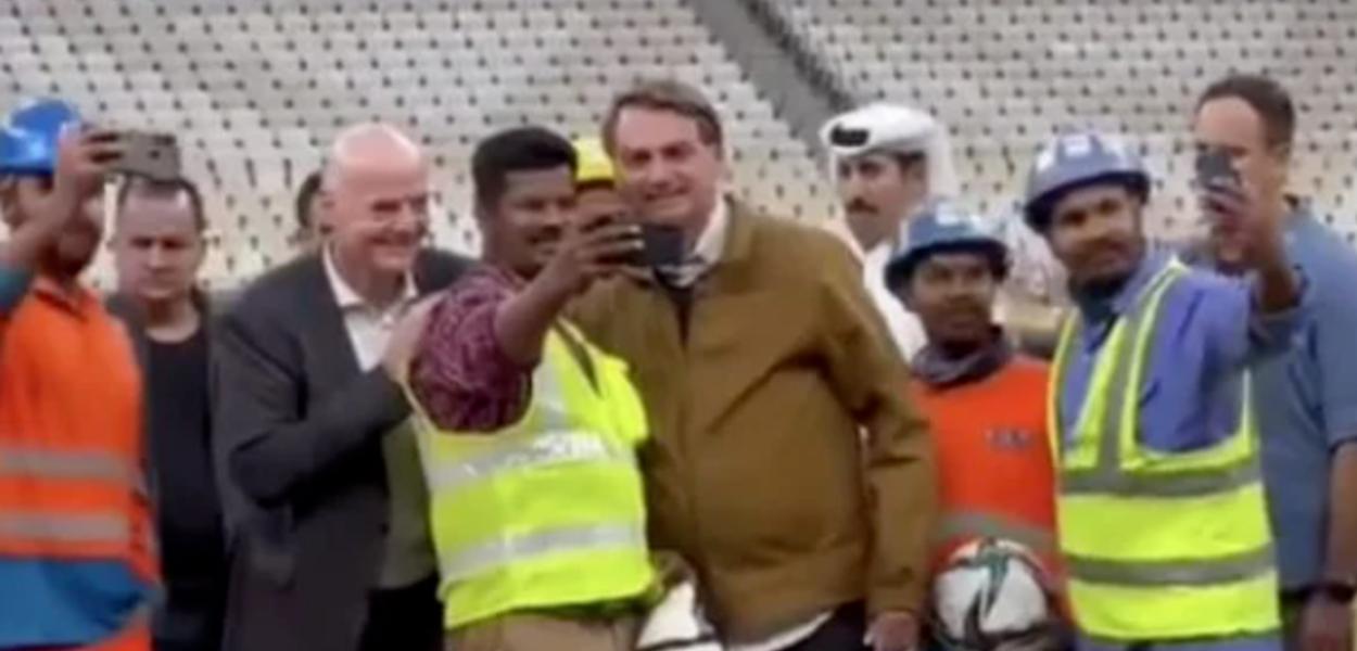 Gianni Infantino e Jair Bolsonaro