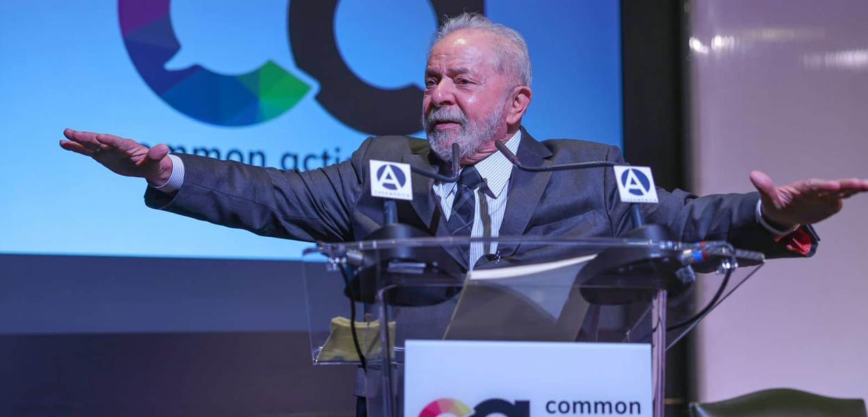 Lula no Seminário “Cooperação multilateral e recuperação regional pós Covid19” em Madrid