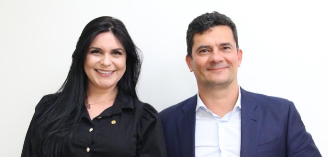 Professora Dayane Pimentel e Sergio Moro