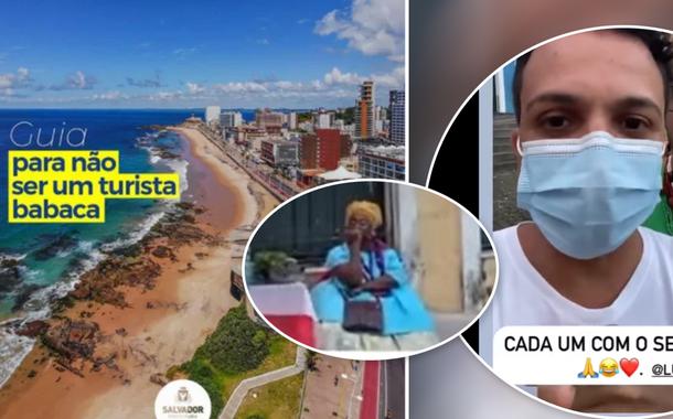 Campanha da Prefeitura de Salvador, Eliane de Jesus, de 48 anos, e dois turistas cariocas