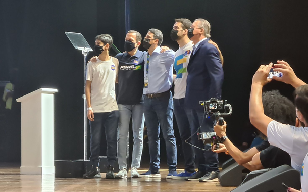Eduardo Leite, Arthur Virgílio e João Doria