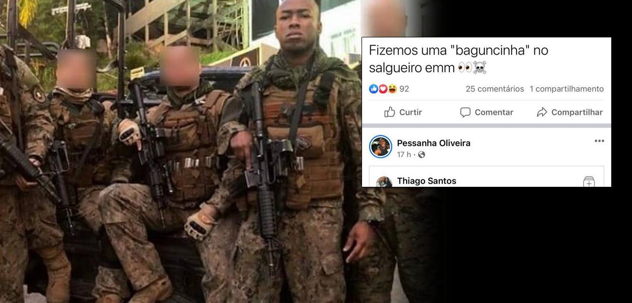 Ronny Pessanha de Oliveira e postagem na Facebook