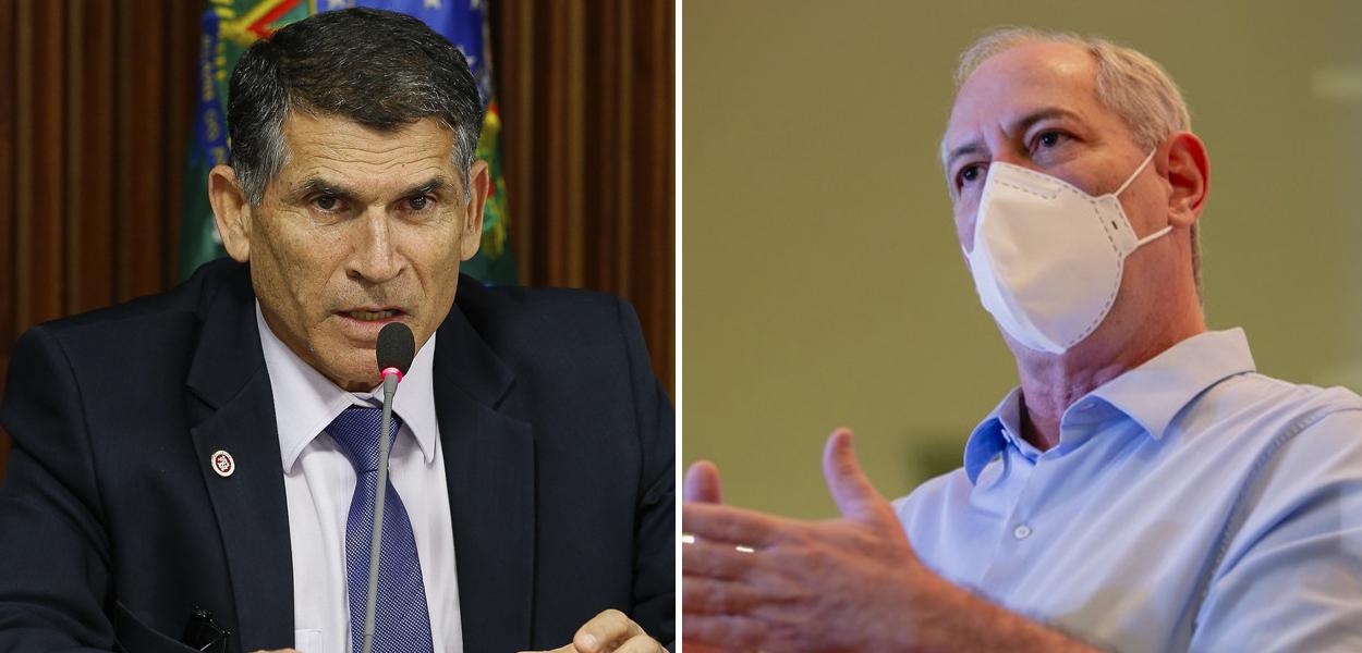 Carlos Alberto Santos Cruz e Ciro Gomes