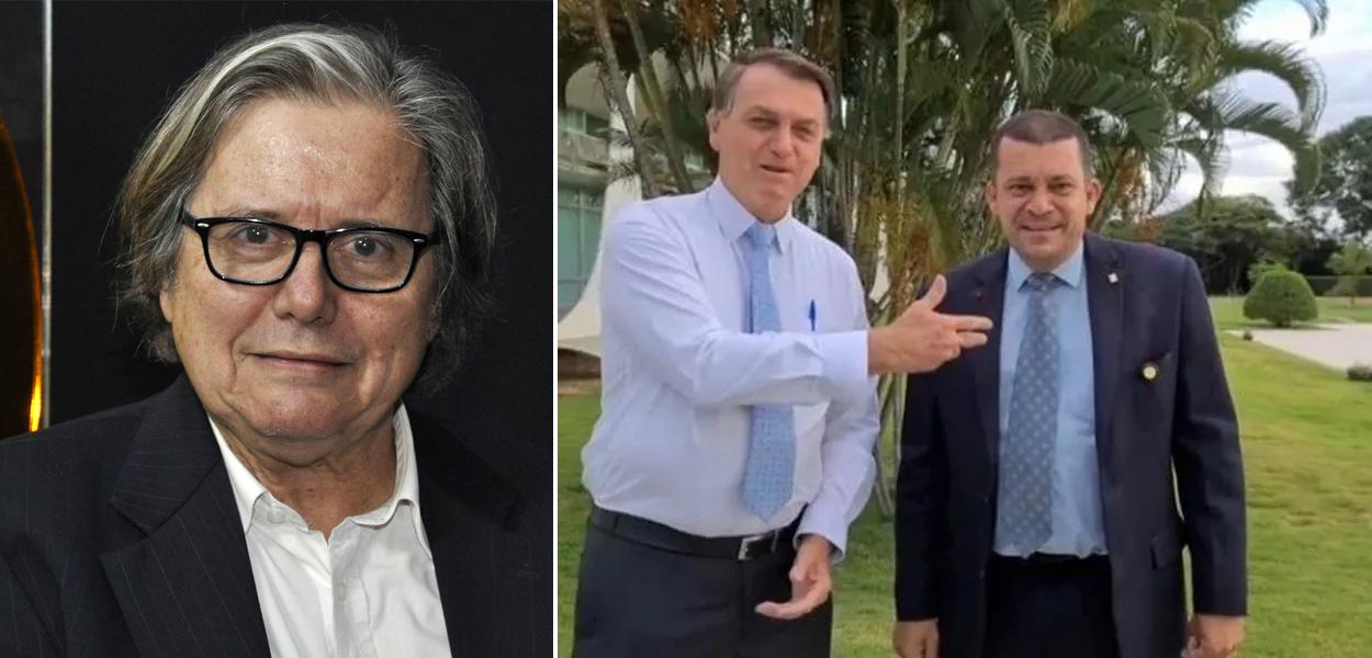 Paulo Moreira Leite e Bolsonaro com Max Guilherme