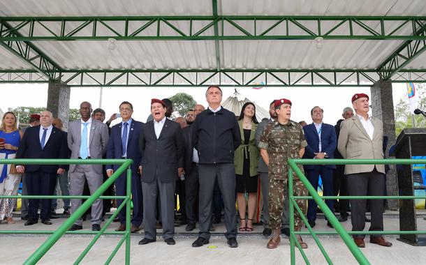 Hamilton Mourão, Jair Bolsonaro e Luiz Eduardo Ramos