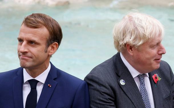 Boris Johnson e Emmanuel Macron