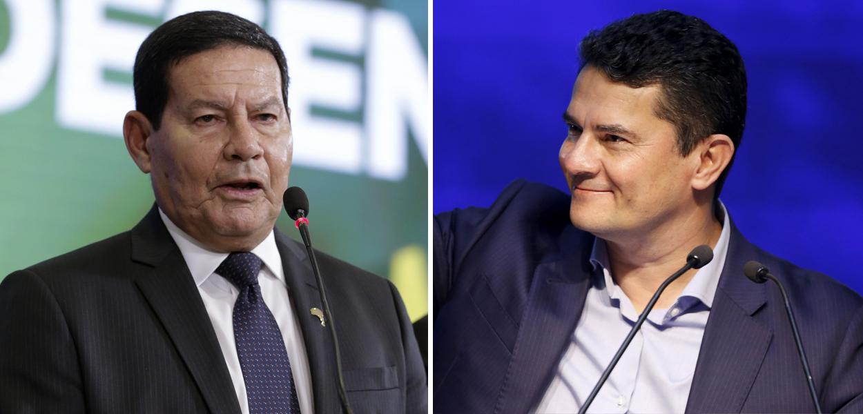 Hamilton Mourão e Sergio Moro