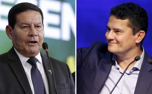 Hamilton Mourão e Sergio Moro