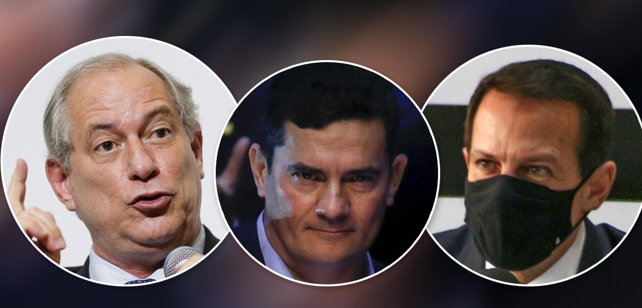 Ciro Gomes, Sergio Moro e João Doria