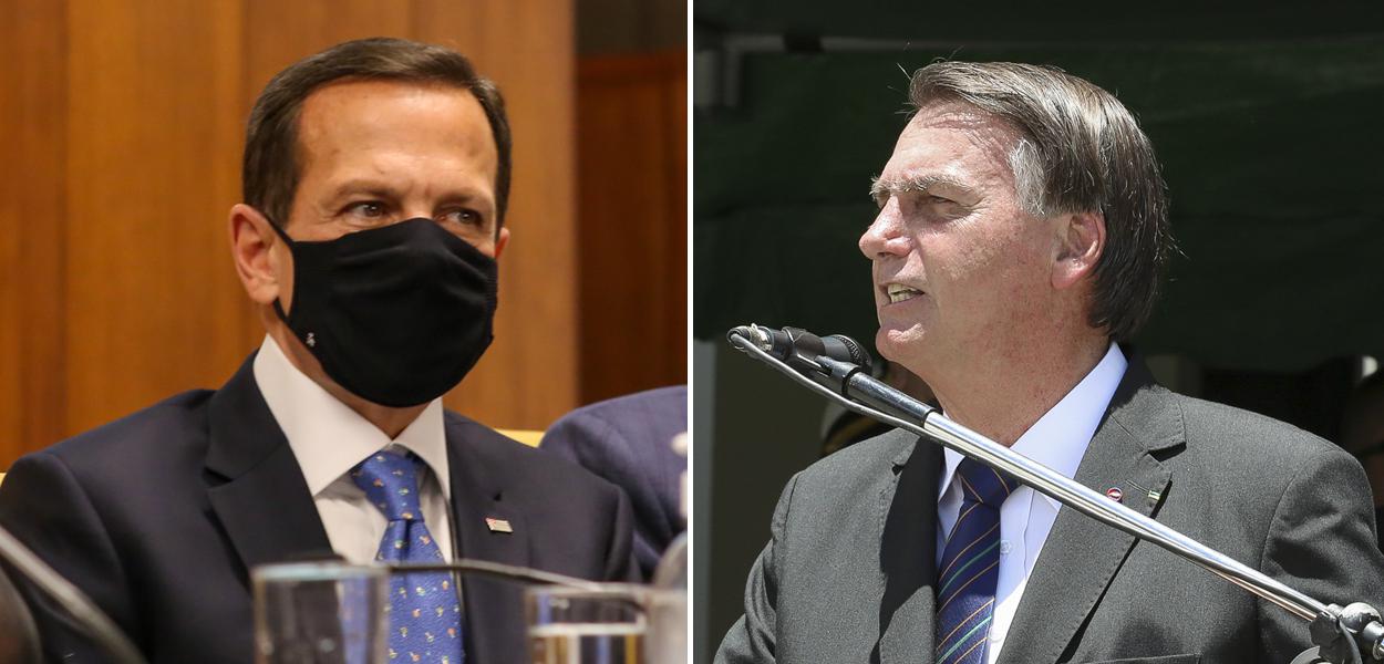 João Doria e Jair Bolsonaro