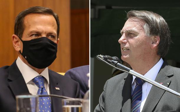 João Doria e Jair Bolsonaro