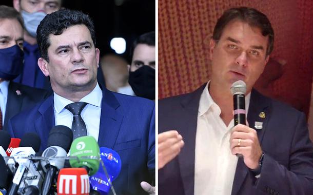 Sergio Moro e Flávio Bolsonaro