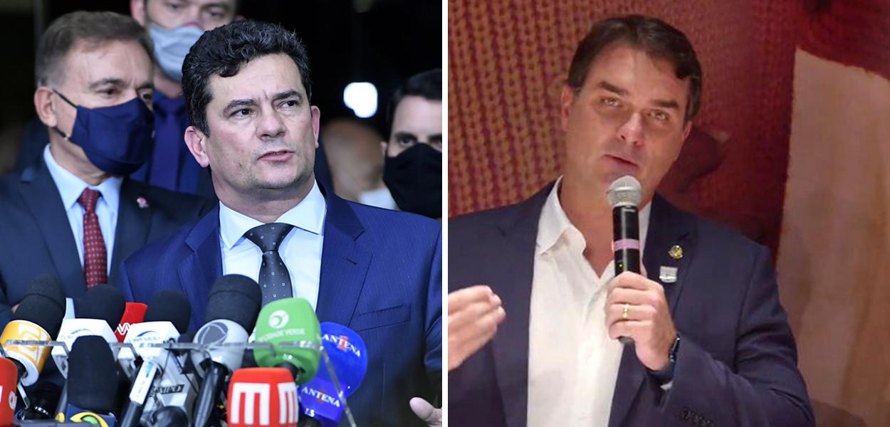 Sergio Moro e Flávio Bolsonaro