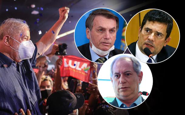 Lula, Bolsonaro, Moro e Ciro