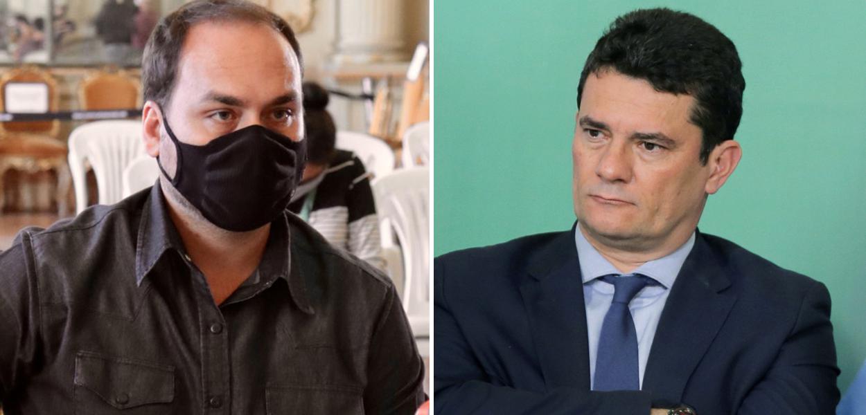 Carlos Bolsonaro e Sergio Moro