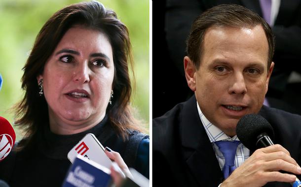 Simone Tebet e João Doria