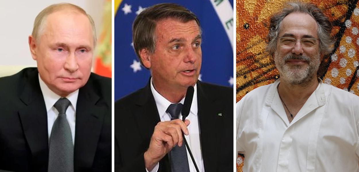 Vladimir Putin, Jair Bolsonaro e Pepe Escobar