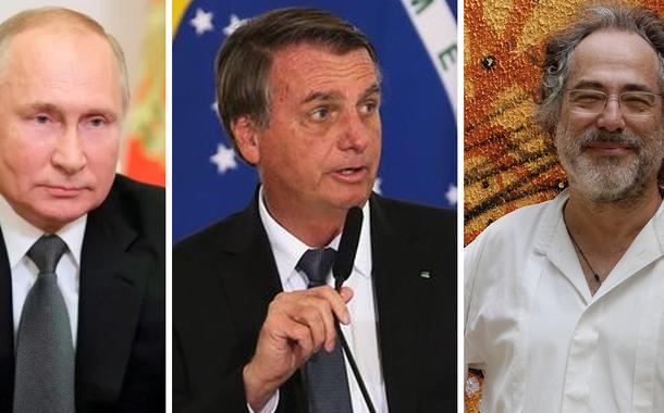 Vladimir Putin, Jair Bolsonaro e Pepe Escobar