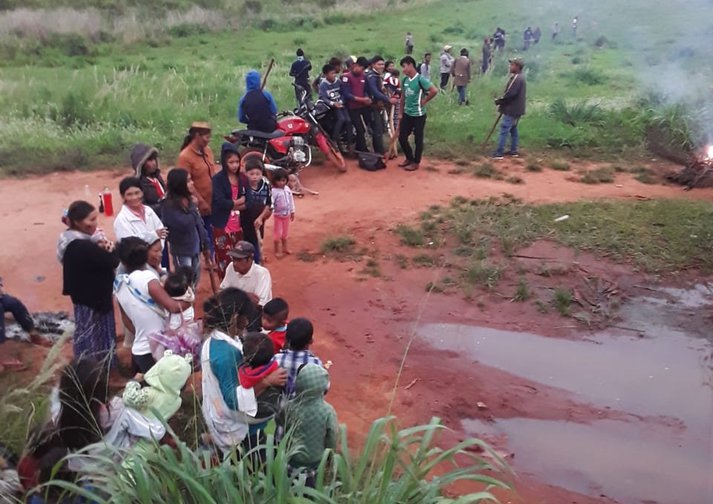 Membros da comunidade indígena Hagua Po'i do Paraguai foram despejados de suas terras em 18 de novembro de 2021