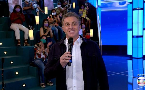 Luciano Huck no "Domingão", da Globo