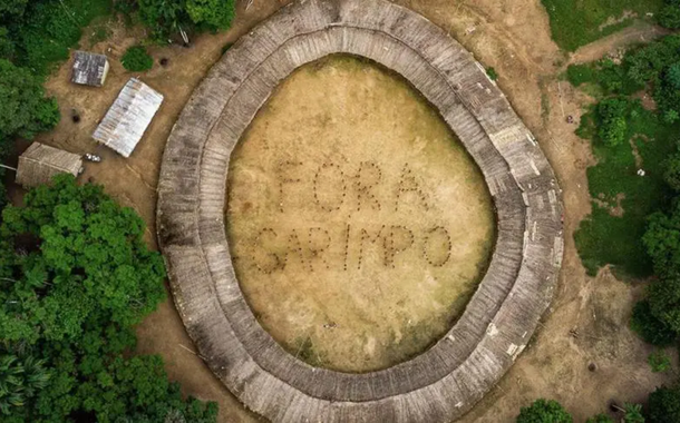 Protesto do povo Yanomami contra garimpo em suas terras