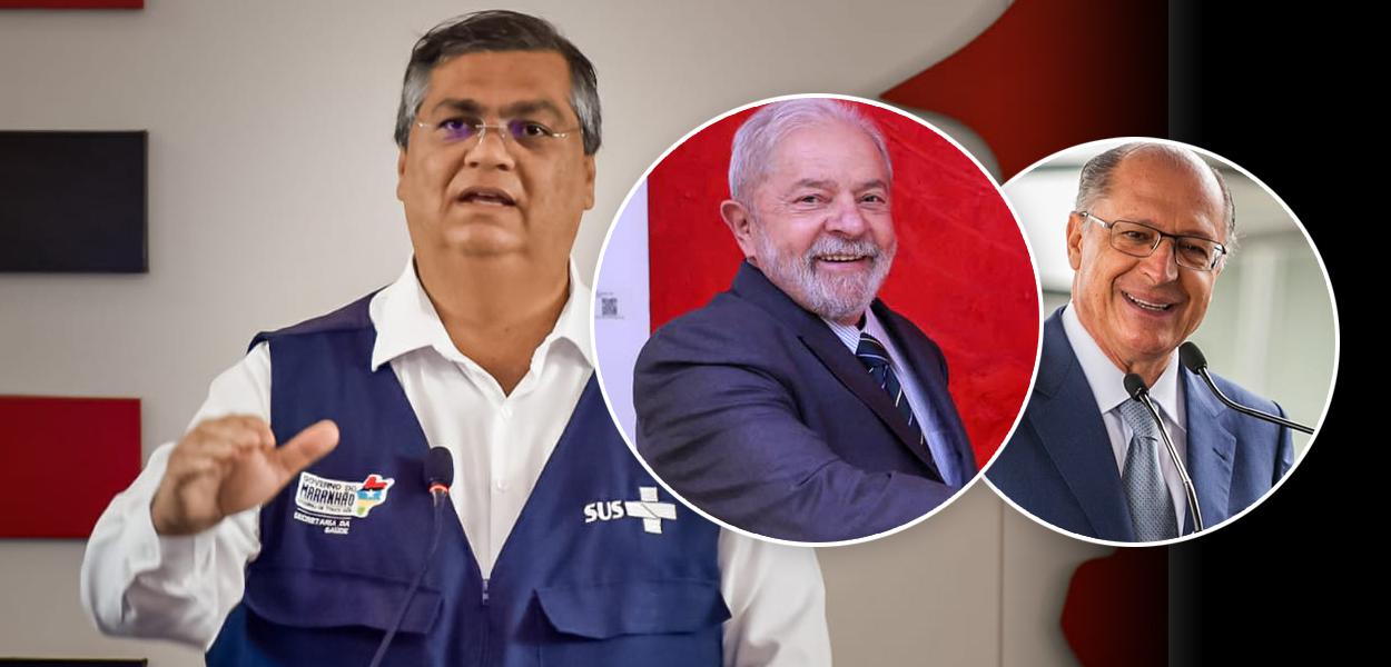 Flávio Dino, Lula e Alckmin