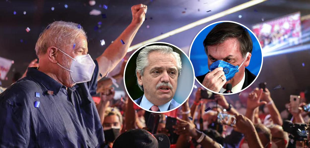 Lula, Alberto Fernández e Bolsonaro
