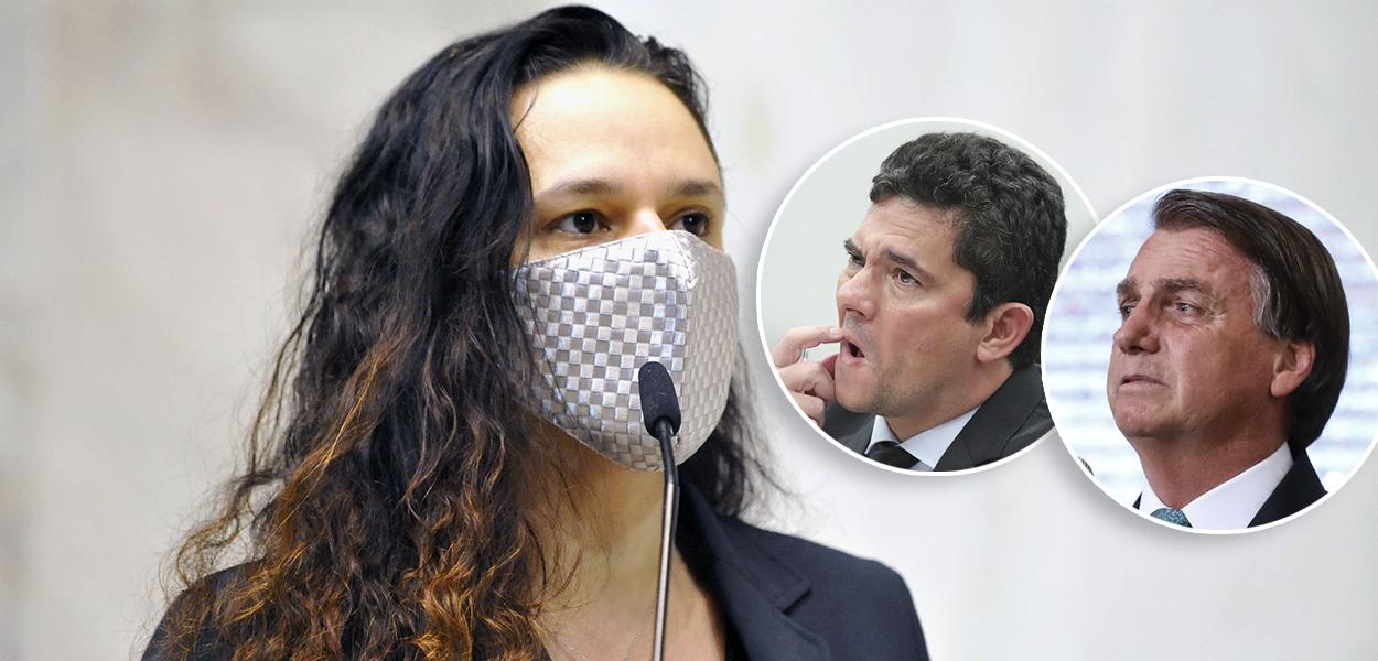 Janaina Paschoal, Sergio Moro e Jair Bolsonaro