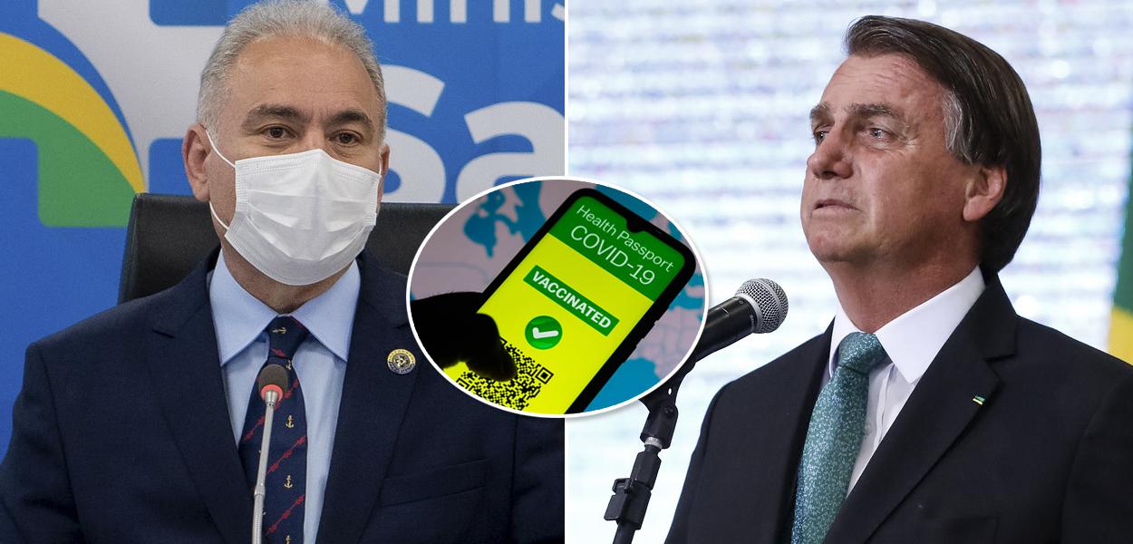 Marcelo Queiroga e Jair Bolsonaro