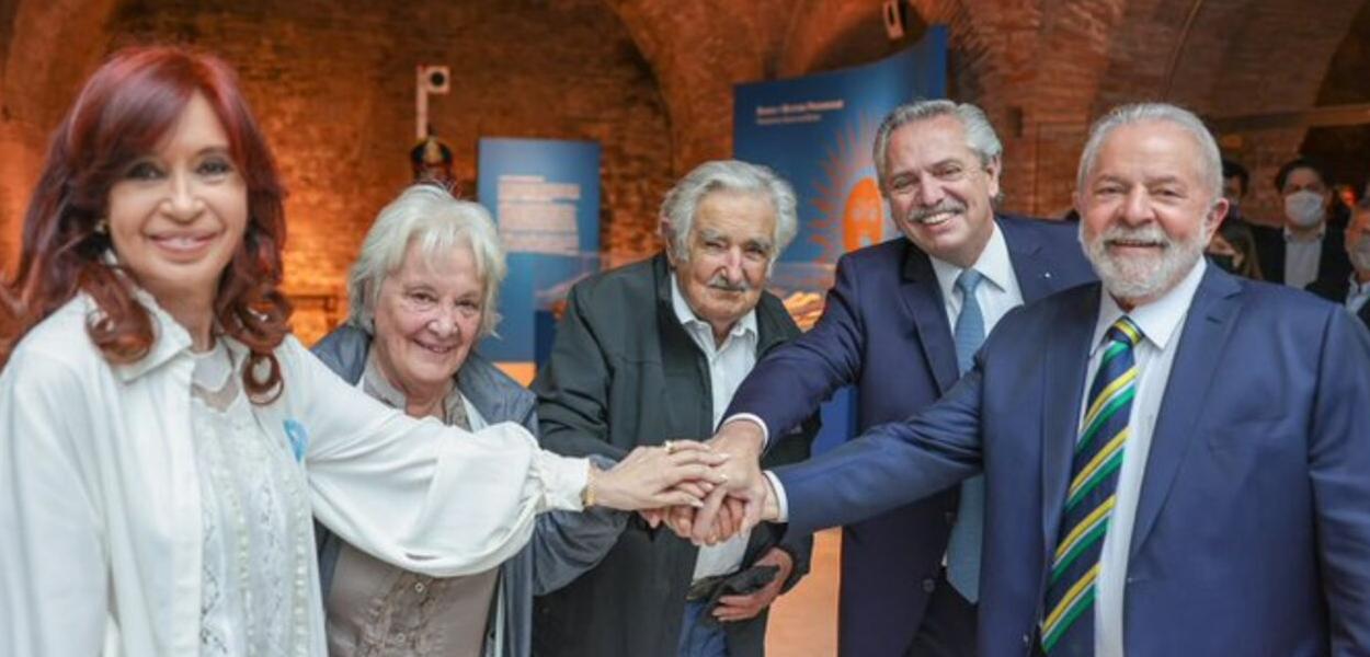 Cristina Kirchner, Pepe Mujica, Alberto Fernández e Lula