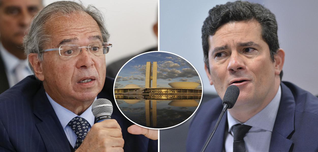 Paulo Guedes, Congresso Nacional e Sergio Moro